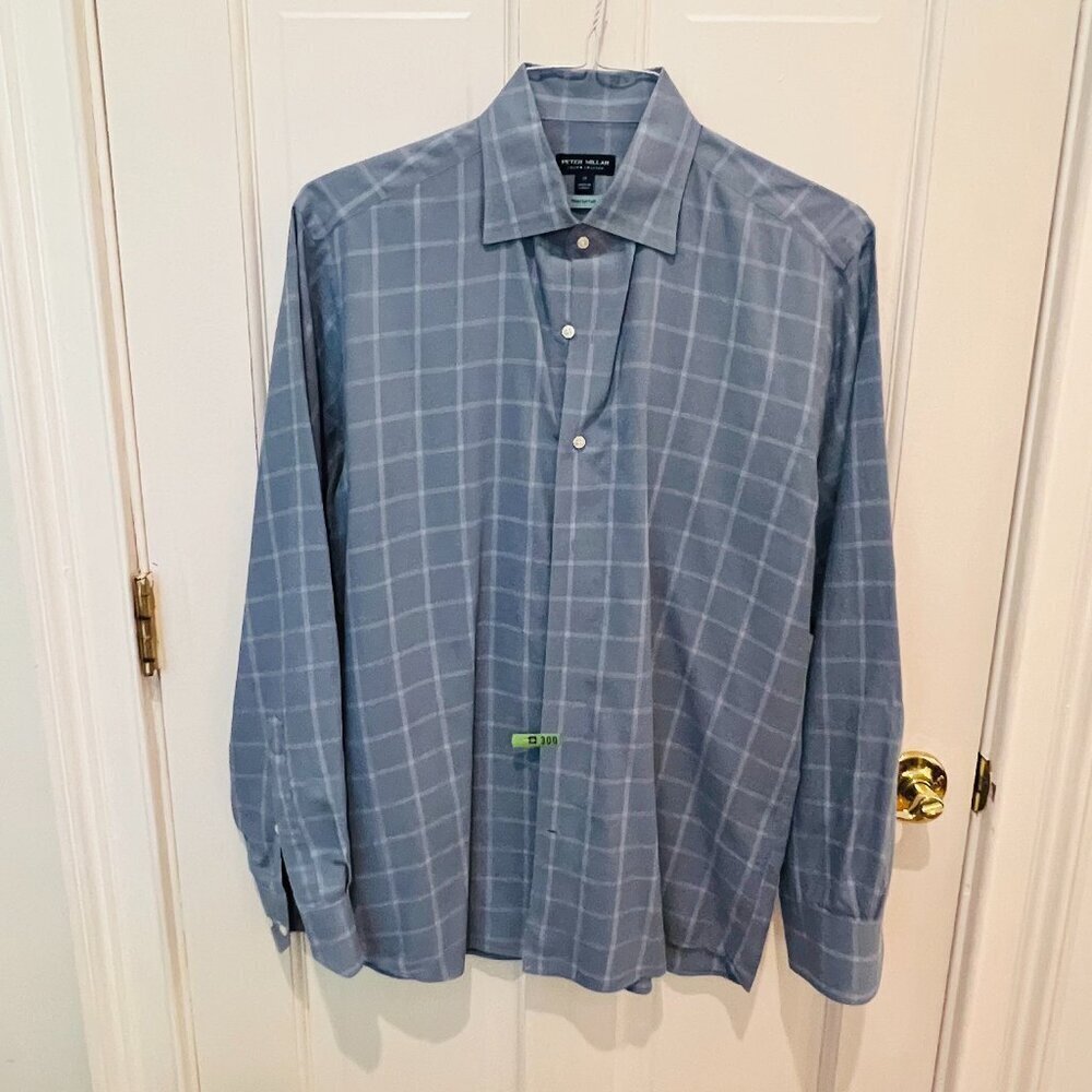 Peter Millar Casual Button Down Long Sleeve Shirt Size Medium